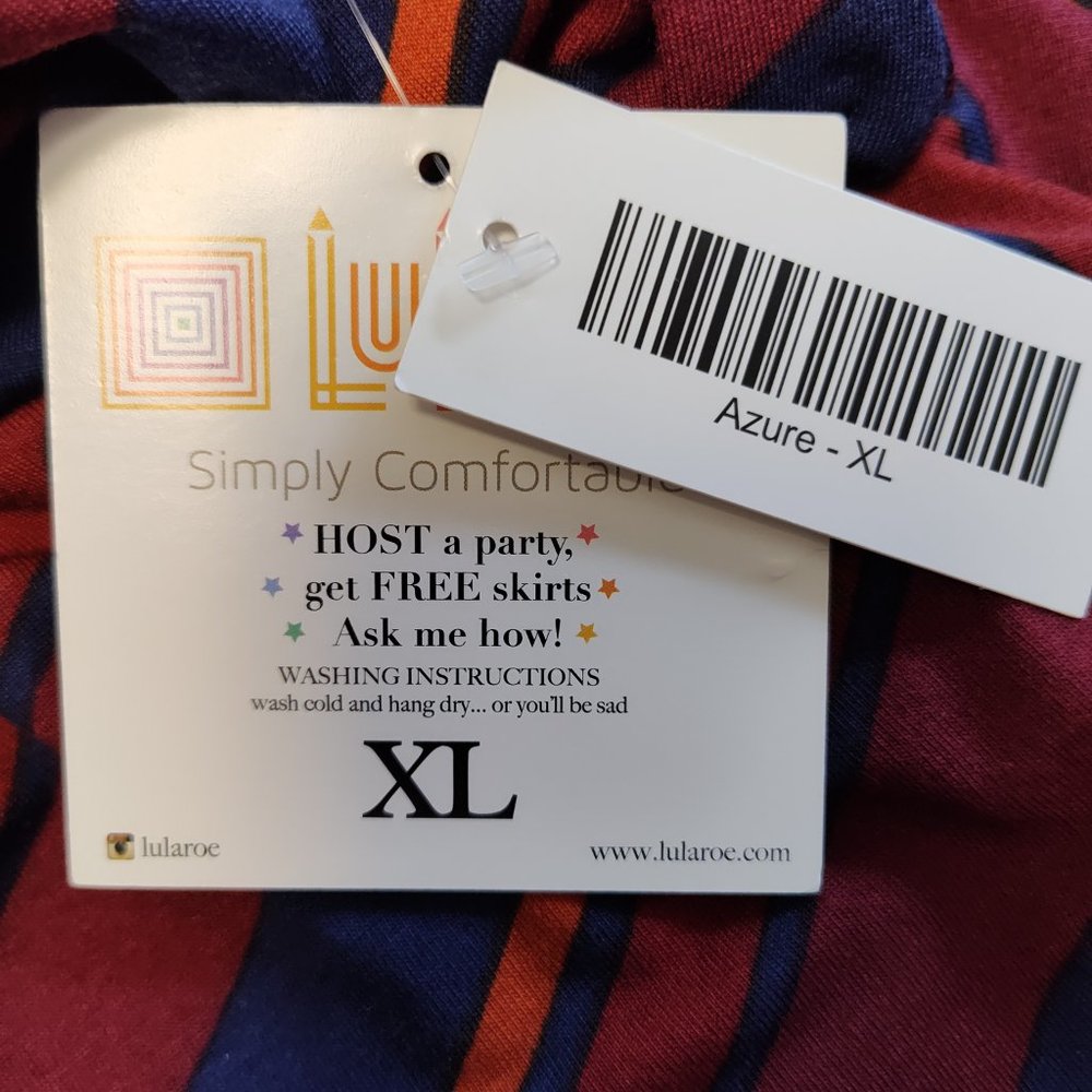 NWT! Ladies LuLaRoe Azure A-Line Jersey Knit Skirt in Size XL - Picture 4 of 4